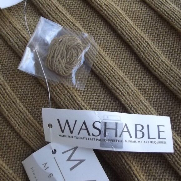 new MAGGIE MCNAUGHTON Sweater/Knit Top, 1X, Sleeveless, Caramel Brown - Picture 11 of 12